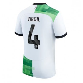 Liverpool Virgil van Dijk #4 Borta Kläder 2023-24 Kortärmad